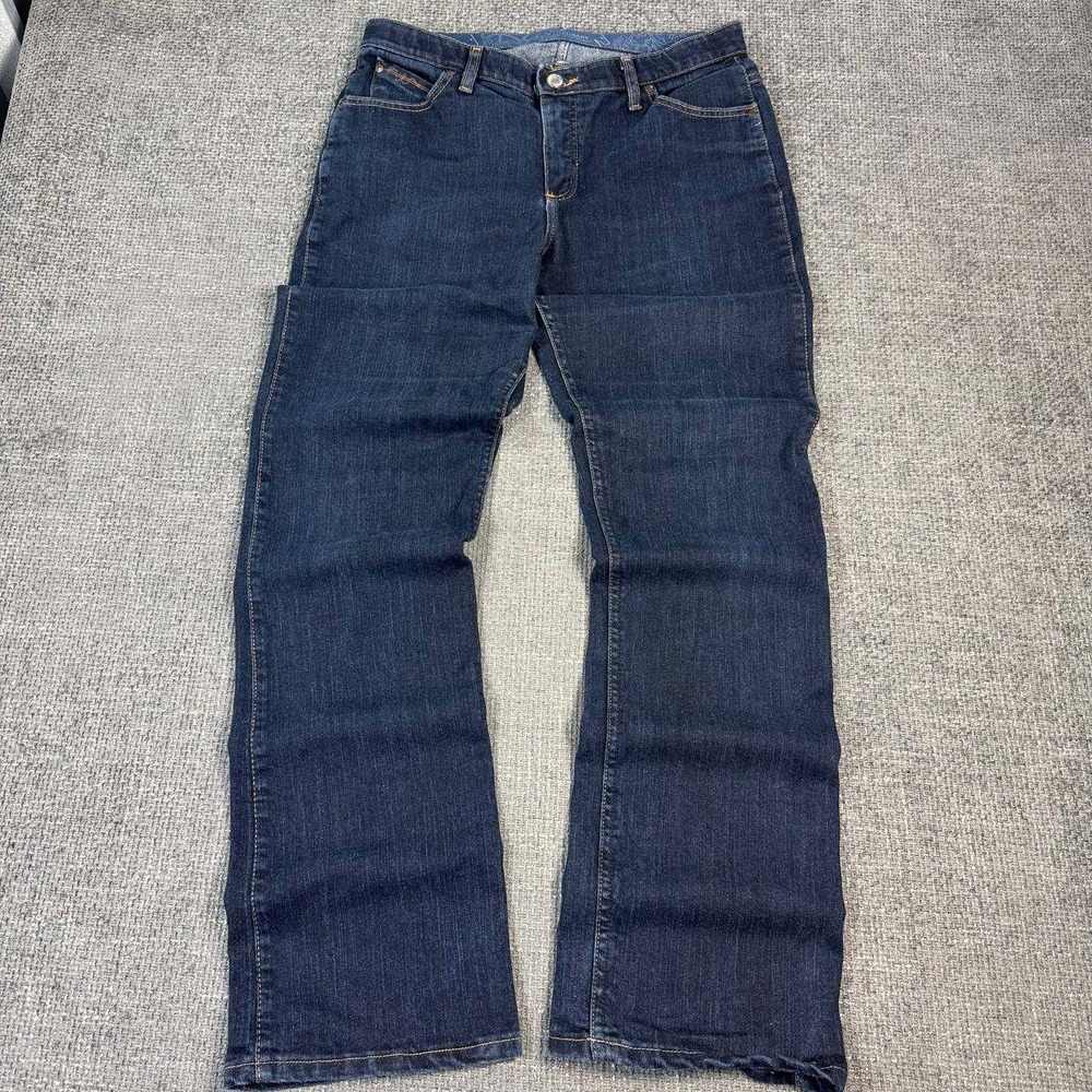 Wrangler Q-Baby Riding Jeans Womens 13/14x34 Dark Wash Bootcut WR020DD